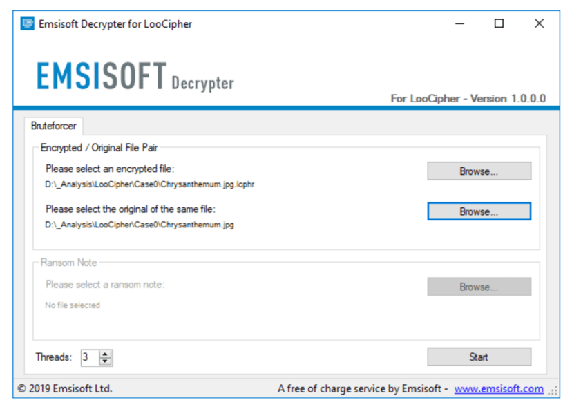 Emsisoft releases the third decryptor in a few days, this time for LooCipher ransomware