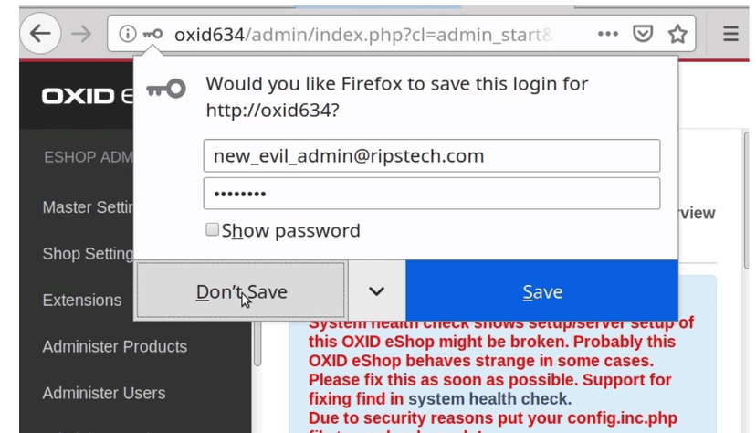 Hacking eCommerce sites based on OXID eShop by chaining 2 flaws