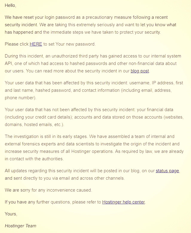 Hostinger disclosed a data breach that affects 14 Million customers