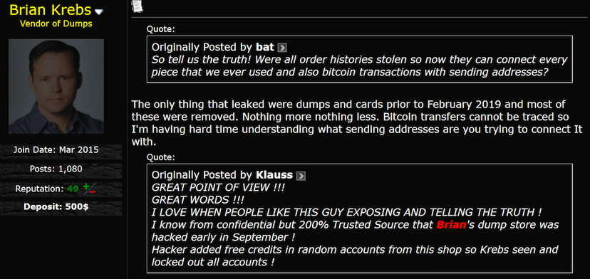Hackers stole card details from BriansClub carding site