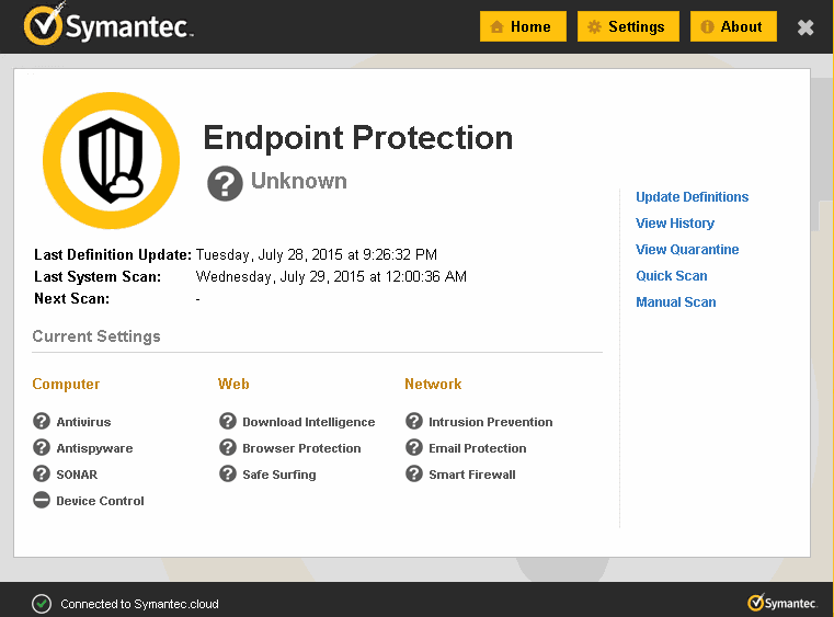 Signature update for Symantec Endpoint protection crashed many device