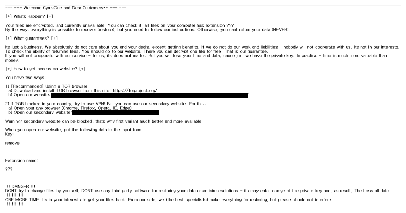 CyrusOne, one of the major US data center provider, hit by ransomware attack