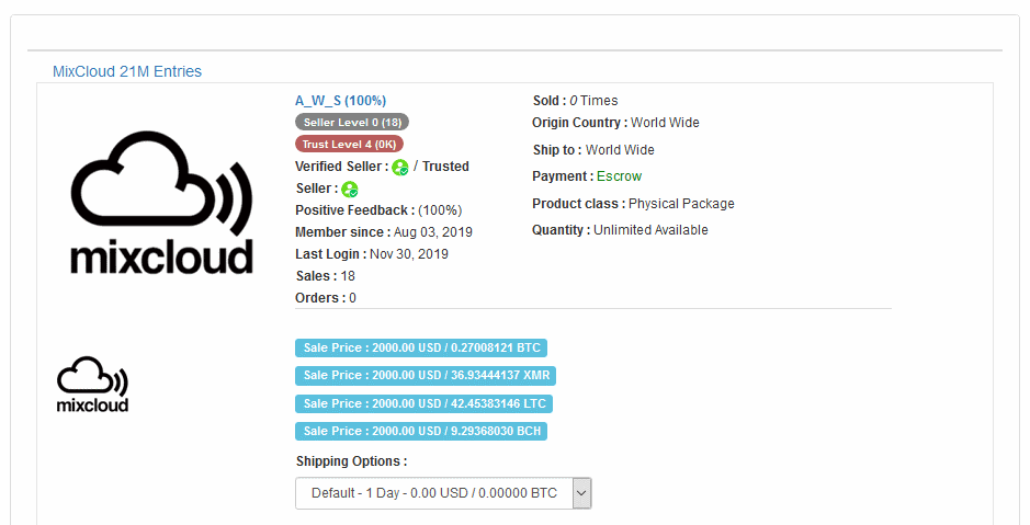 Data of 21 million Mixcloud users available for sale on the dark web