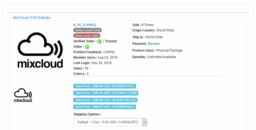 Data of 21 million Mixcloud users available for sale on the dark web