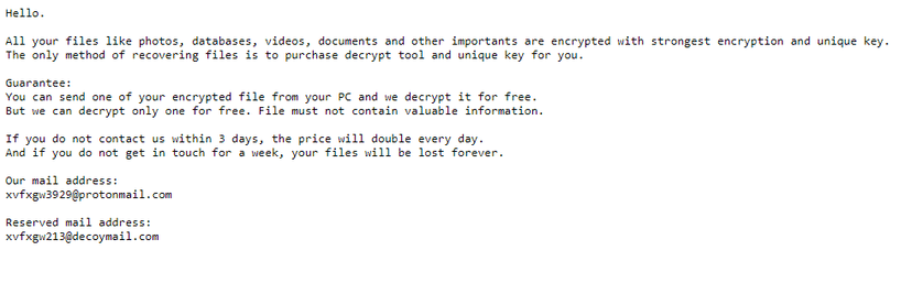 Experts warn of a new strain of ransomware, the PXJ Ransomware