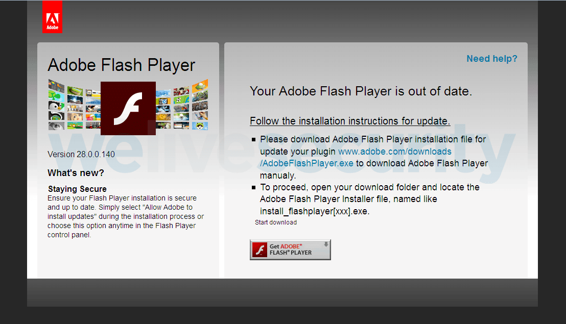 Turla fake Adobe update