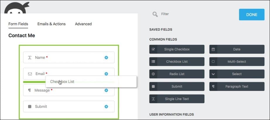 WordPress Ninja Forms