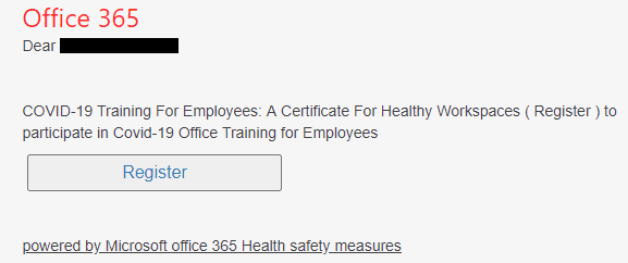 Office 365 users that are returning to the workplace targeted with Coronavirus training resources