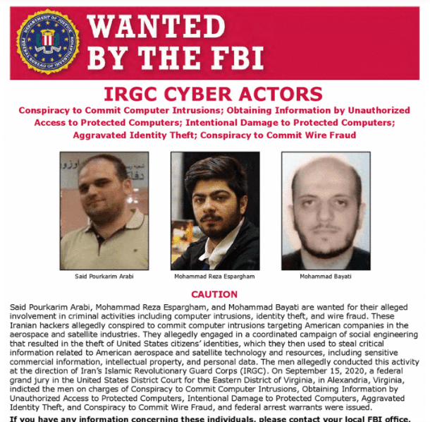 US DoJ charges Iranian hackers for attacks on US satellite companies