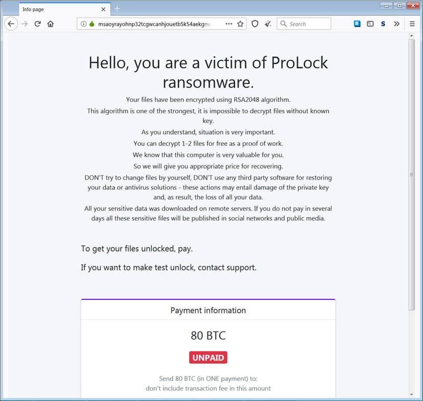 FBI issued a second flash alert about ProLock ransomware in a few months