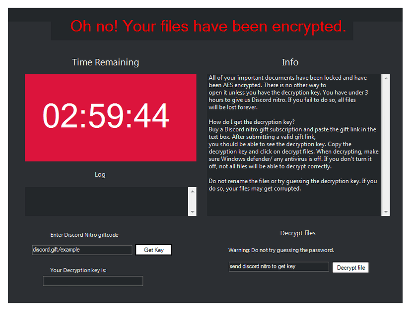 Nitroransomware demands gift codes as ransom payments