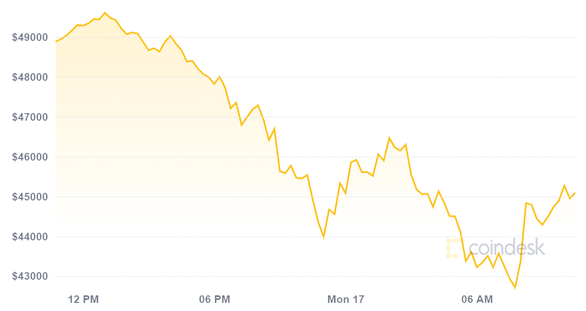 bitcoin falls