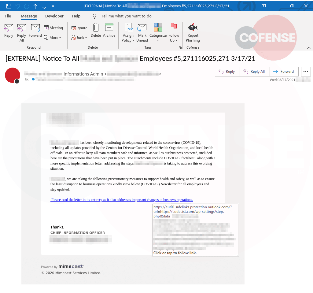 post COVID-19 emails