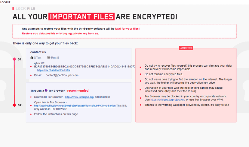 LockFile Ransomware uses a new intermittent encryption technique