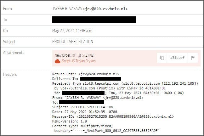RATDispenser, a new stealthy JavaScript loader used to distribute RATs