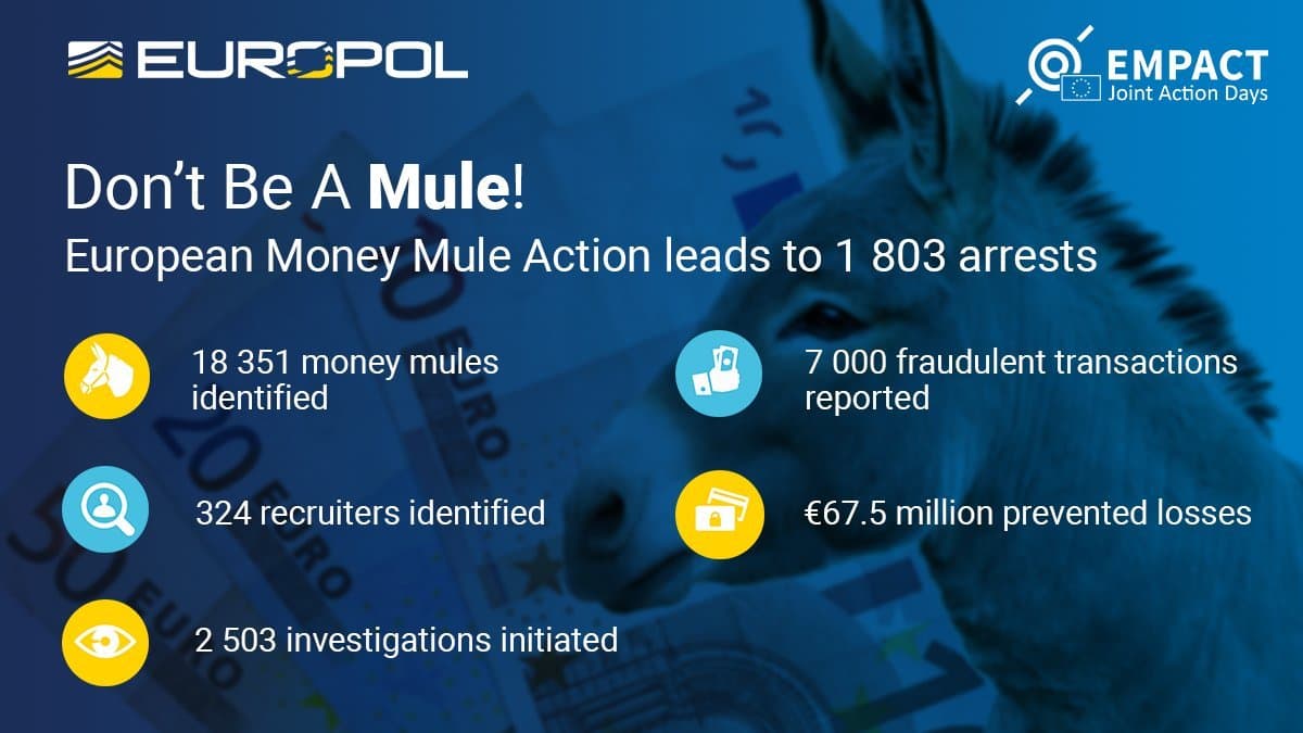 money mules Europol EMMA 7