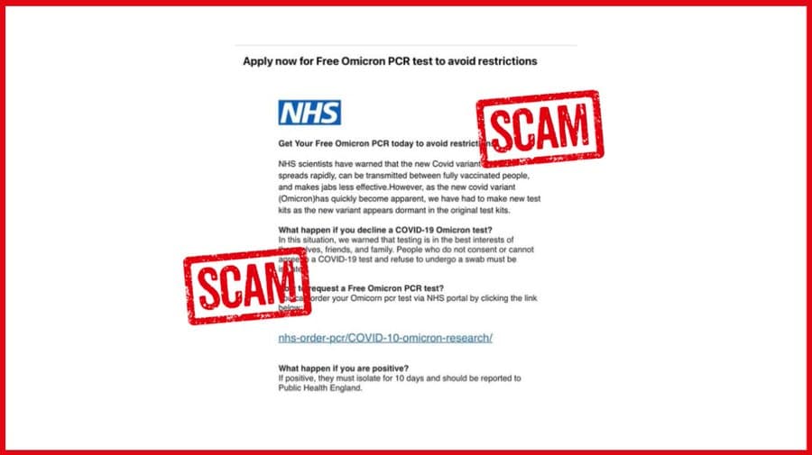 Omicron scam