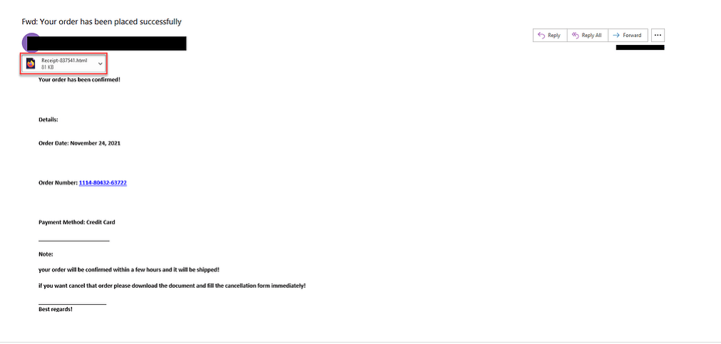 AsyncRAT phishing campaign