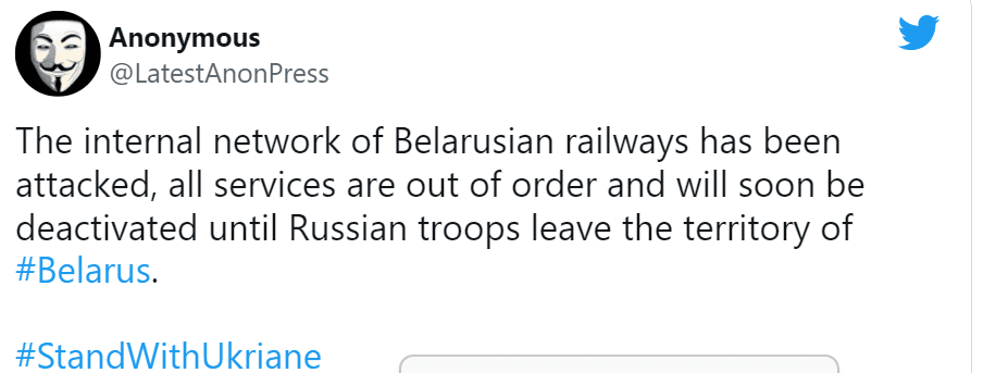 Anonymous belarussian railway
