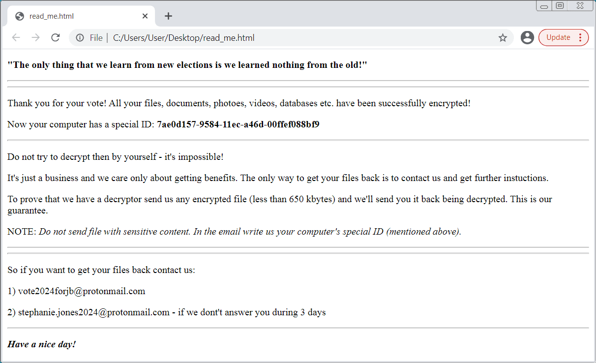 Ukraine ransomware decoy ransom_note