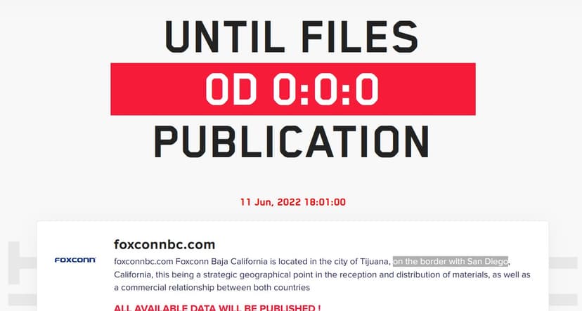 LockBit ransomware attack impacted production in a Mexican Foxconn plant
