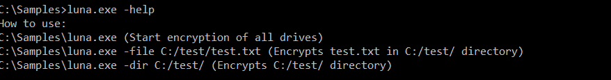 Luna ransomware