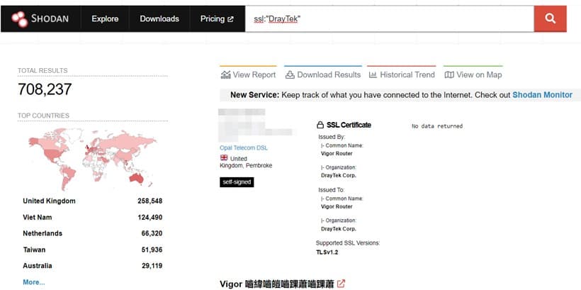 Unauthenticated RCE can allow hacking DrayTek Vigor routers without user interaction