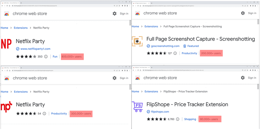 Experts spotted five malicious Google Chrome extensions used by 1.4M users