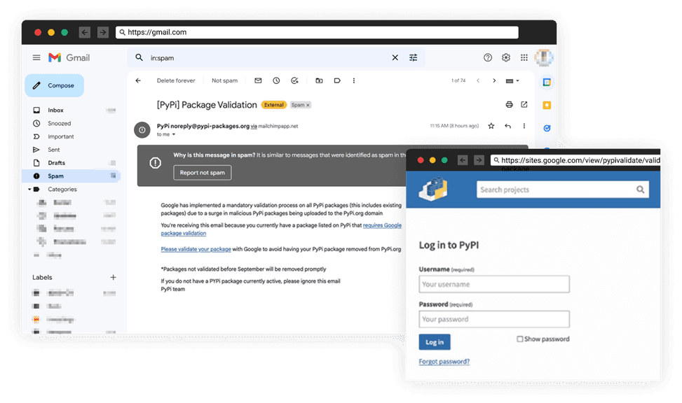pypi phishing