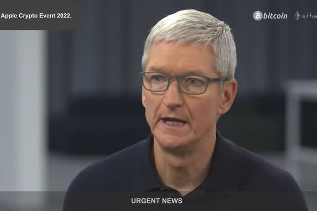 Scammers live-streamed on YouTube a fake Apple crypto event