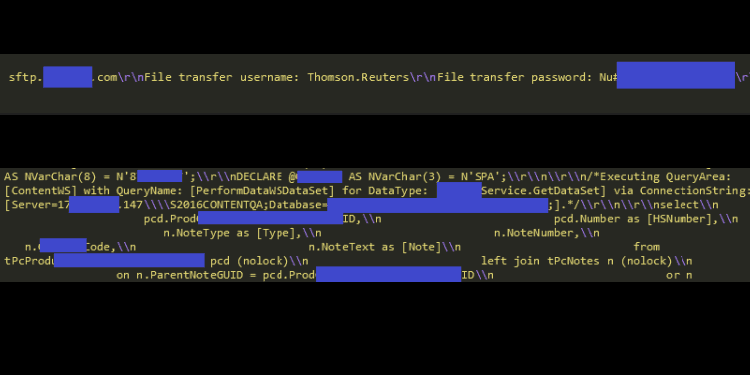 Thomson Reuters collected and leaked at least 3TB of sensitive data