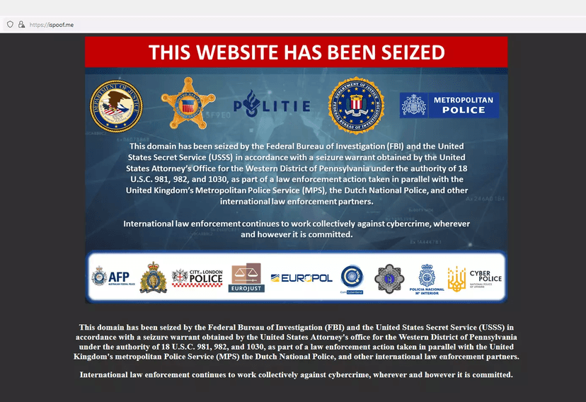 An international police operation dismantled the spoofing service iSpoof