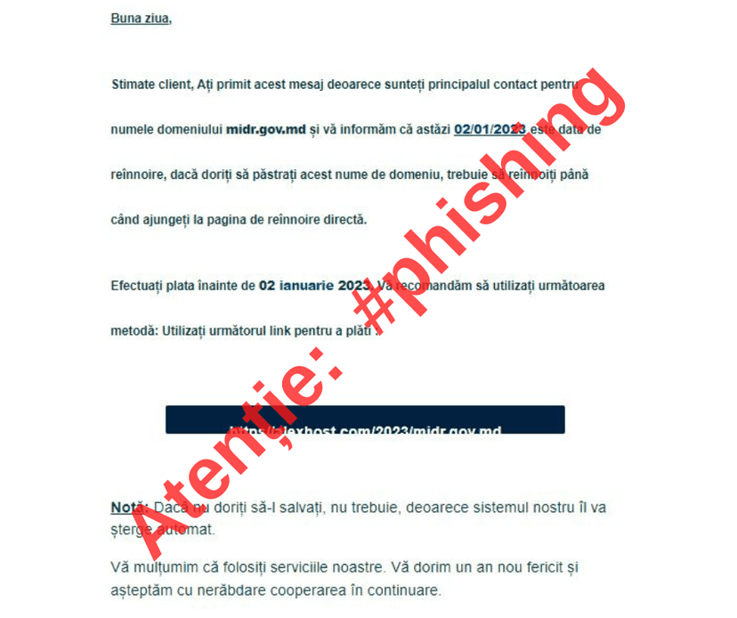 Phishing campaign targets government institutions in Moldova