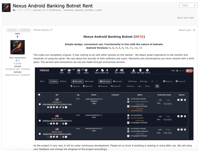 Nexus, an emerging Android banking Trojan targets 450 financial apps