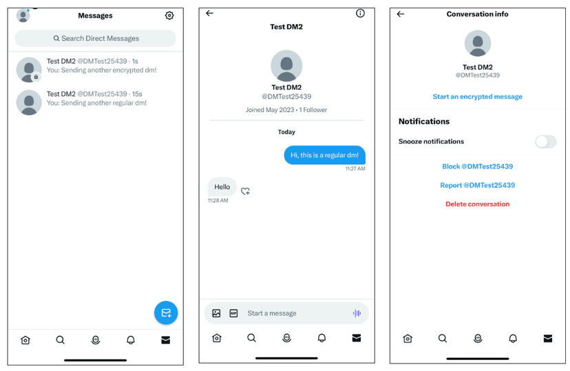 Twitter now supports Encrypted Direct Messages, with some limitations