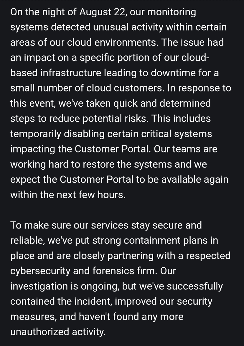 Cloud and hosting provider Leaseweb took down critical systems after a cyber attack