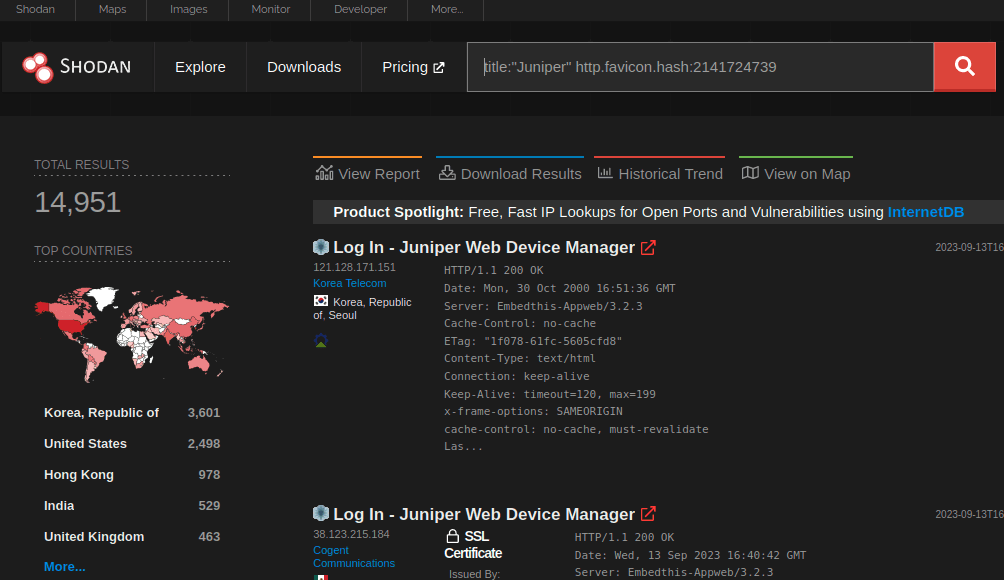 CISA Known Exploited Vulnerabilities Catalog Juniper CVE-2023-36845