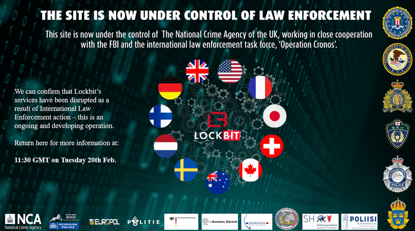 Operation Cronos: law enforcement disrupted the LockBit operation