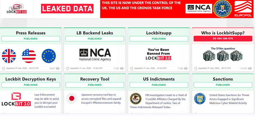 US GOV OFFERS A REWARD OF UP TO $15M FOR INFO ON LOCKBIT GANG MEMBERS AND AFFILIATES