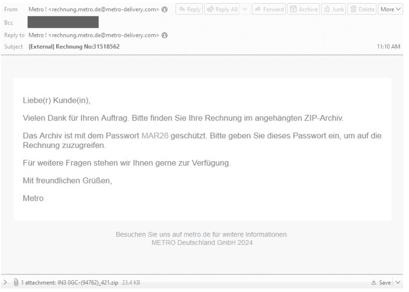 TA547 targets German organizations with Rhadamanthys malware