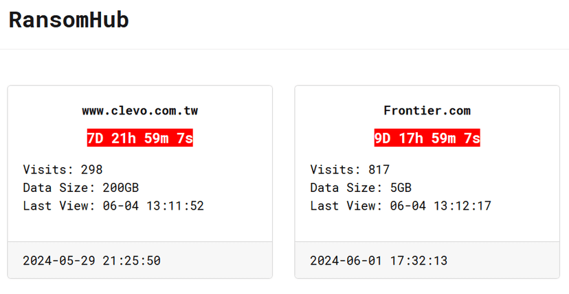 RansomHub gang claims the hack of the telecommunications giant Frontier Communications