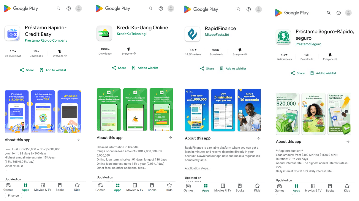 SpyLoan Android apps