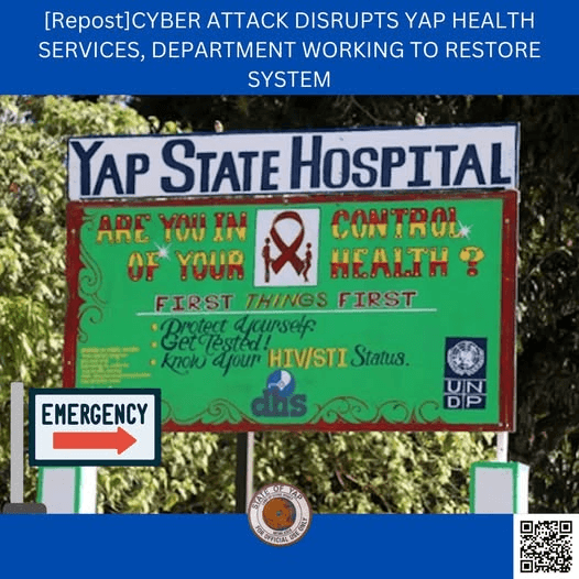 A ransomware attack hit the Micronesian state of Yap, causing the health system network to go down.<gwmw style="display:none;"></gwmw>