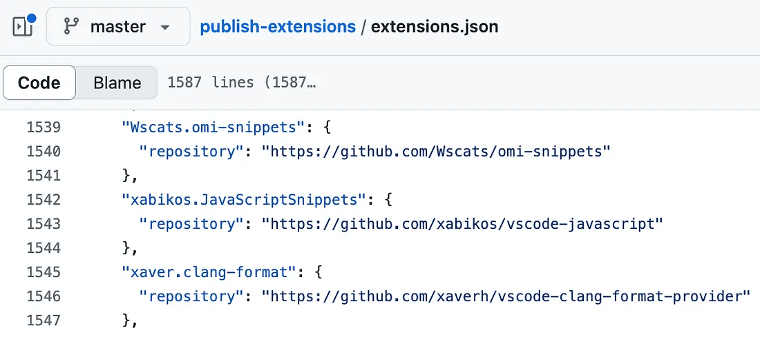 Open VSX Registry