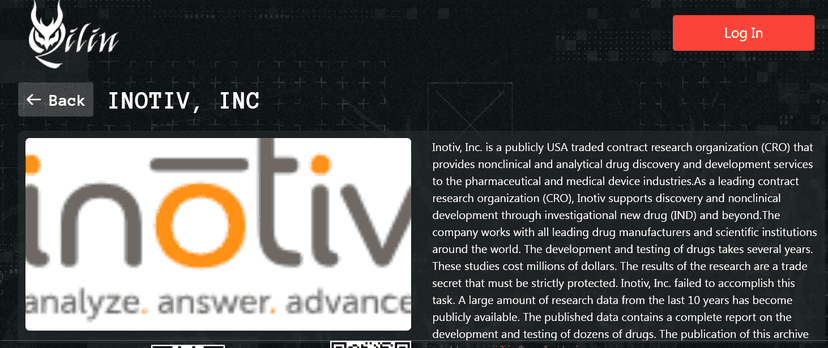 Pharmaceutical firm Inotiv discloses ransomware attack. Qilin group claims responsibility for the hack<gwmw style="display:none;"></gwmw><gwmw style="display:none;"></gwmw>